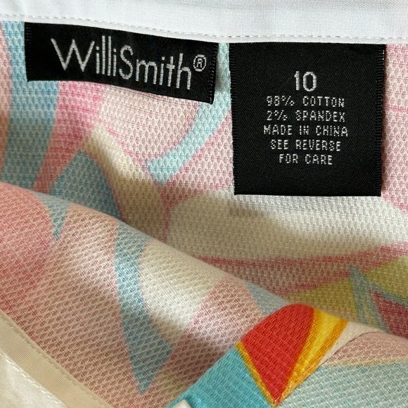 Abstract Floral Wrap Skirt by Willi Smith Size 10 - Picture 8 of 9